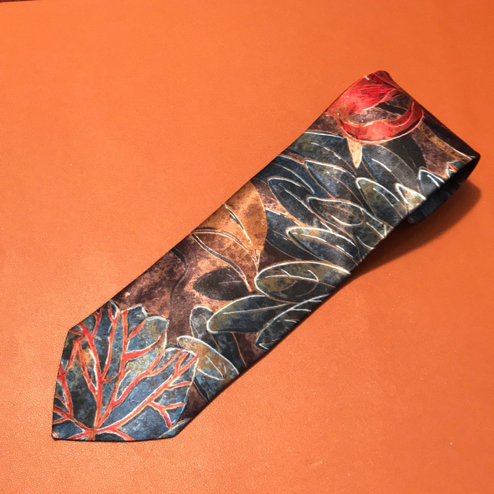 Floral Patterned Tie - Multicolor - image 1